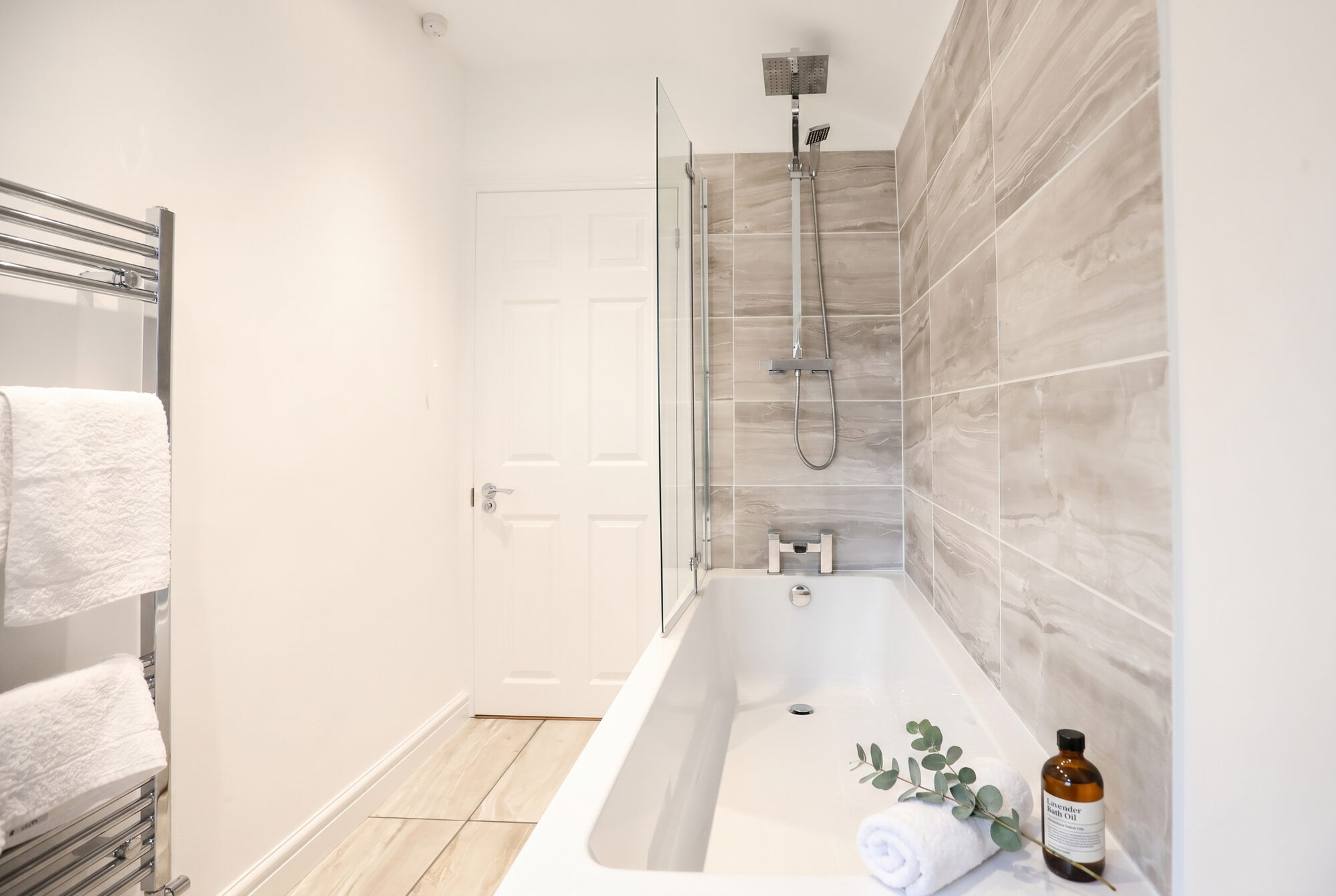 Bath and rainfall shower
